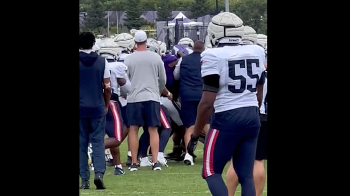 This likely wasn’t Mike Vrabel’s first time in a training camp scuffle.