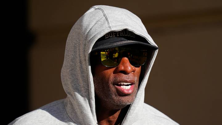 Oct 3, 2026; Boulder, Colorado, USA; Colorado Buffaloes head coach Deion Sanders before the game against the Texas Tech Red Raiders at Folsom Field. Mandatory Credit: Ron Chenoy-Imagn Images Oct 3, 2026; Boulder, Colorado, USA; Colorado Buffaloes head coach Deion Sanders before the game against the Texas Tech Red Raiders at Folsom Field. Mandatory Credit: Ron Chenoy-Imagn Images