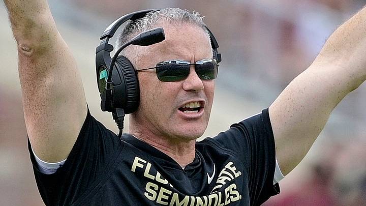 Oct 11, 2025; Tallahassee, Florida, USA; Florida State Seminoles head coach Mike Norvell during the second half against the Pittsburgh Panthers at Doak S. Campbell Stadium. Mandatory Credit: Melina Myers-Imagn Images Oct 11, 2025; Tallahassee, Florida, USA; Florida State Seminoles head coach Mike Norvell during the second half against the Pittsburgh Panthers at Doak S. Campbell Stadium. Mandatory Credit: Melina Myers-Imagn Images
