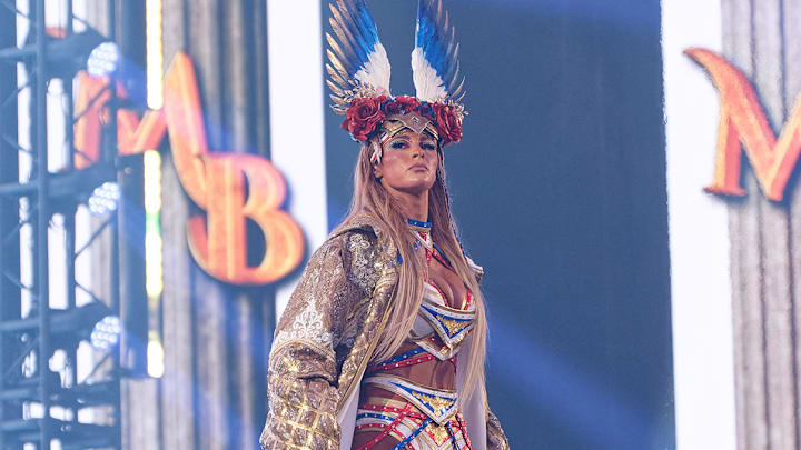 Megan Bayne pinned Willow Nightingale in Collision's mixed trios main event in Daily's Place.