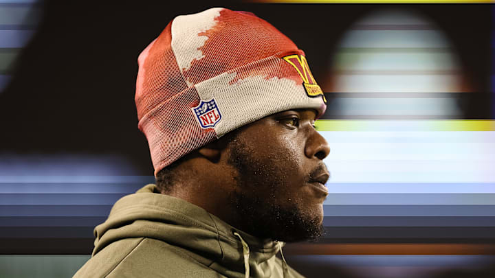 Former Washington Commanders offensive lineman Saahdiq Charles