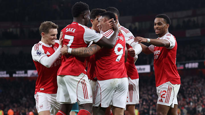 Arsenal currently sit top of the table.