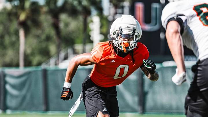 Miami Hurricanes safety Omar Thornton during Fall Camp Miami Hurricanes safety Omar Thornton during Fall Camp