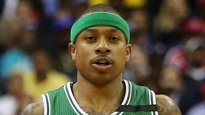 May 4, 2017; Washington, DC, USA; Boston Celtics guard Isaiah Thomas (4) dribbles the ball against the Washington Wizards in game three of the second round of the 2017 NBA Playoffs at Verizon Center. Mandatory Credit: Geoff Burke-USA TODAY Sports