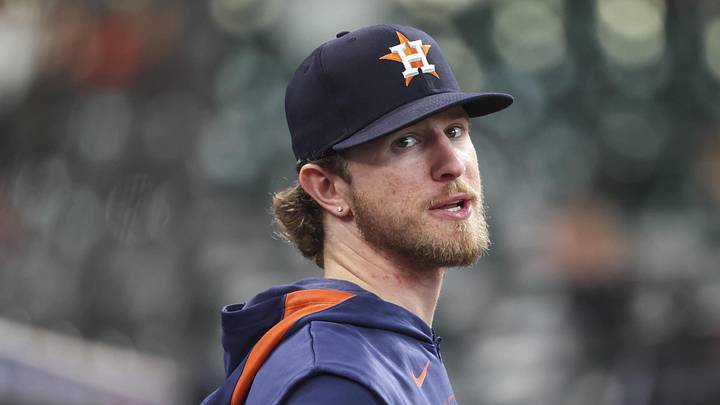 Sep 3, 2025; Houston, Texas, USA; Houston Astros relief pitcher Josh Hader looks on from the dugout before the game against the New York Yankees at Daikin Park. Mandatory Credit: Troy Taormina-Imagn Images