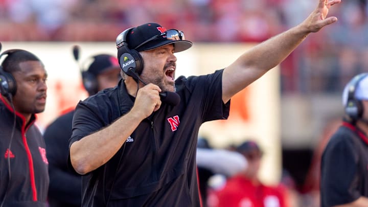 Nebraska head coach Matt Rhule.