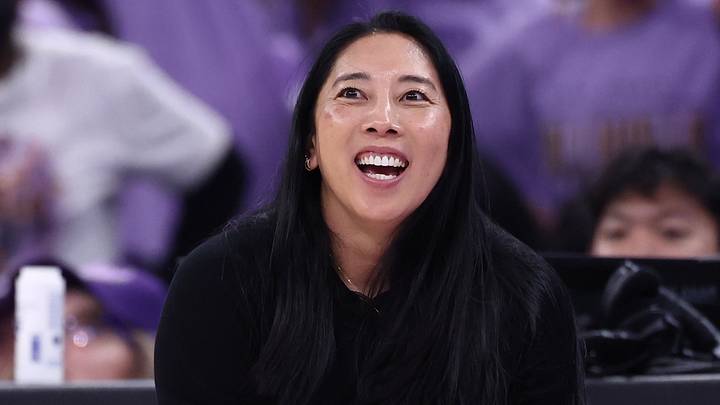Oct 17, 2026; San Francisco, California, USA; Golden State Valkyries head coach Natalie Nakase reacts after a play agains the Atlanta Dream during the third quarter of game one of the 2026 WNBA Finals at Chase Center. Mandatory Credit: Kelley L Cox-Imagn Images Oct 17, 2026; San Francisco, California, USA; Golden State Valkyries head coach Natalie Nakase reacts after a play agains the Atlanta Dream during the third quarter of game one of the 2026 WNBA Finals at Chase Center. Mandatory Credit: Kelley L Cox-Imagn Images