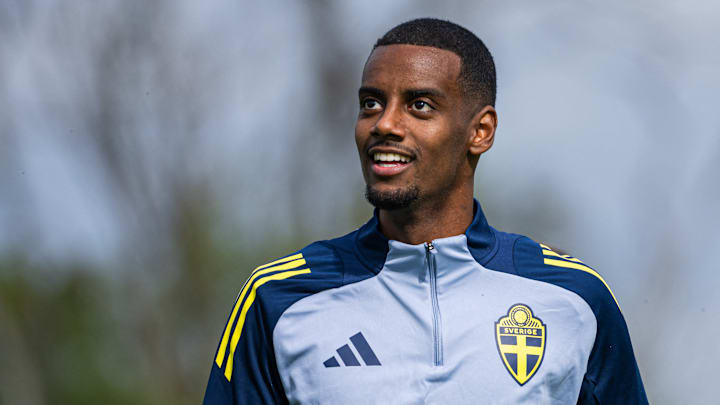 Alexander Isak made his first appearance of the season for Sweden.