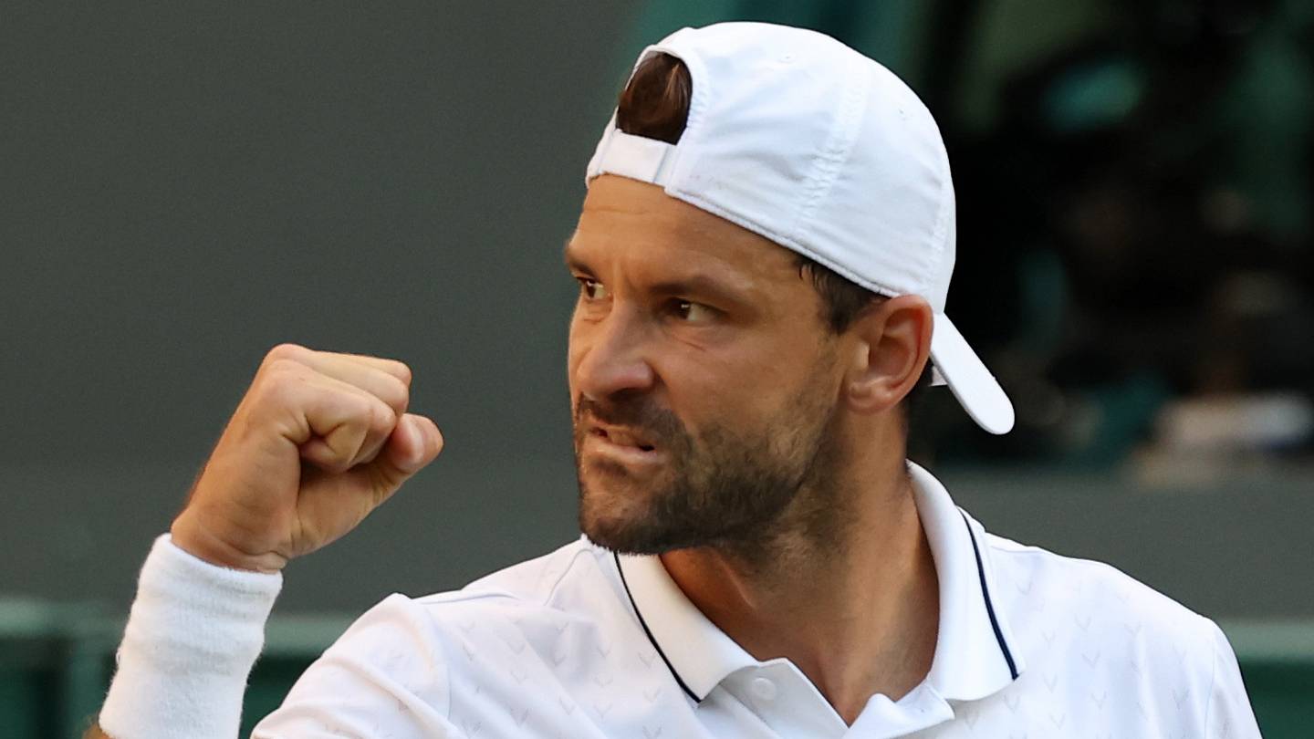 Dimitrov wins five-set thriller, reaches Wimbledon fourth round