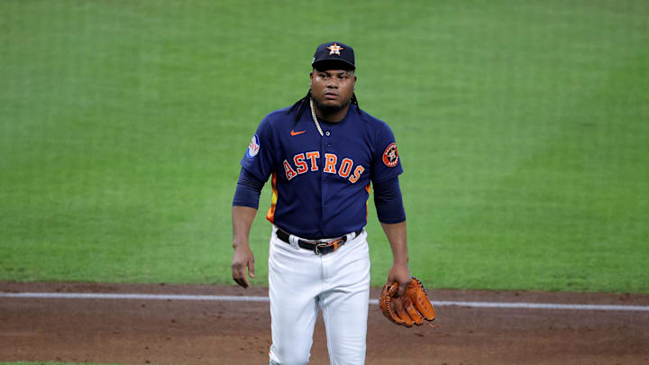 Houston Astros starting pitcher Framber Valdez