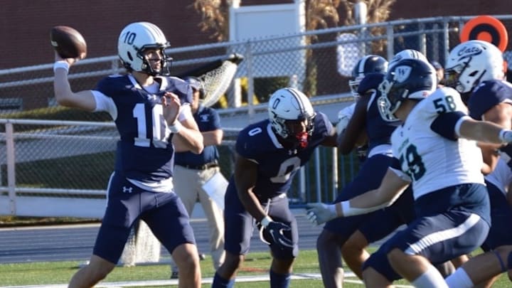 Keegan Croucher, a New York native, competes for the Cheshire Academy football team in 2024.