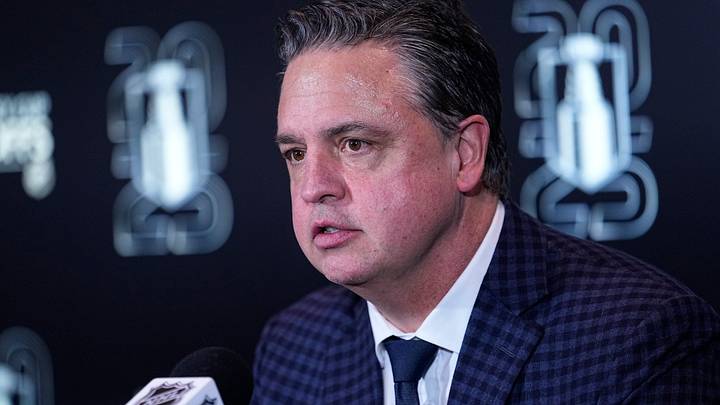 Apr 20, 2025; Toronto, Ontario, CAN; Ottawa Senators head coach Travis Green listens to a question from the media following game one of the first round of the 2025 Stanley Cup Playoffs against the Toronto Maple Leafs at Scotiabank Arena. Mandatory Credit: John E. Sokolowski-Imagn Images Apr 20, 2025; Toronto, Ontario, CAN; Ottawa Senators head coach Travis Green listens to a question from the media following game one of the first round of the 2025 Stanley Cup Playoffs against the Toronto Maple Leafs at Scotiabank Arena. Mandatory Credit: John E. Sokolowski-Imagn Images