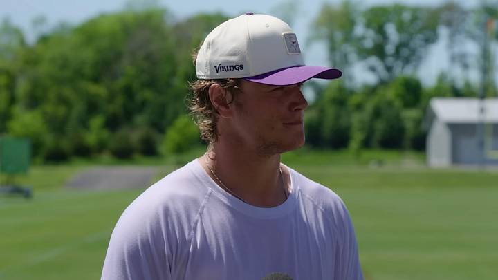 J.J. McCarthy talks to the media after Vikings OTAs J.J. McCarthy talks to the media after Vikings OTAs