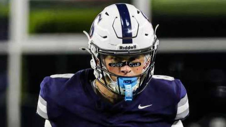 St. John's Prep junior wide receiver Riley Selvais caught one pass for 14 yards in a 60-35 win over La Salle Academy.