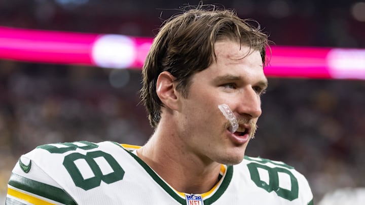 Green Bay Packers tight end Luke Musgrave