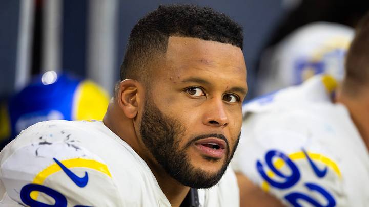 Los Angeles Rams defensive tackle Aaron Donald. Los Angeles Rams defensive tackle Aaron Donald.