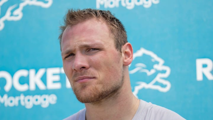 Detroit Lions linebacker Jack Campbell Detroit Lions linebacker Jack Campbell