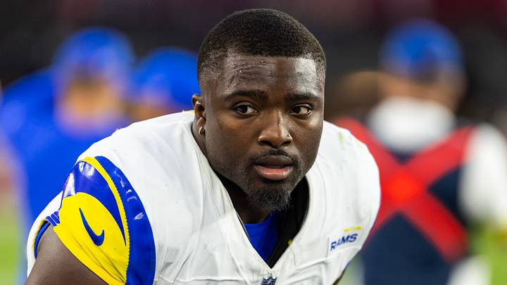 Los Angeles Rams linebacker Byron Young. Los Angeles Rams linebacker Byron Young.