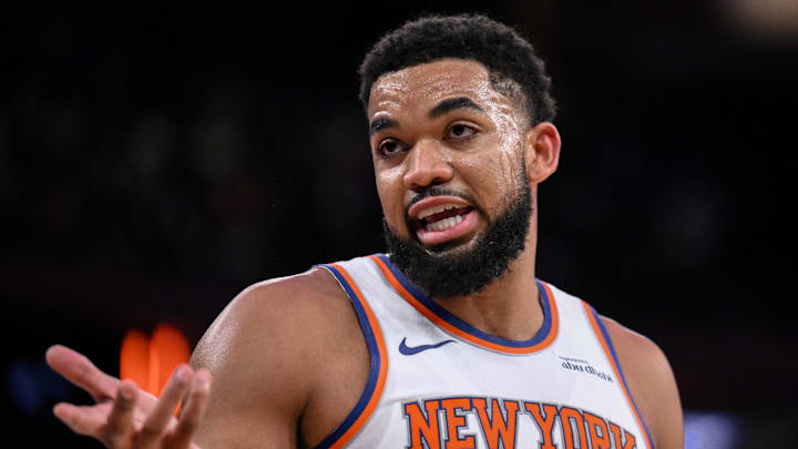 Knicks center/forward Karl-Anthony Towns will play in the season opener.