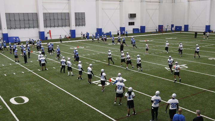 Detroit Lions work out at Allen Park practice facility Detroit Lions work out at Allen Park practice facility