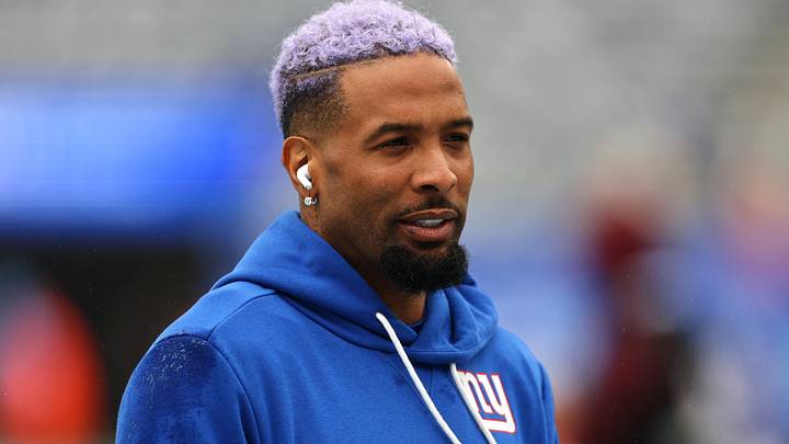 New York Giants wide receiver Odell Beckham Jr. (13) warms up before the game against the Tennessee Titans New York Giants wide receiver Odell Beckham Jr. (13) warms up before the game against the Tennessee Titans