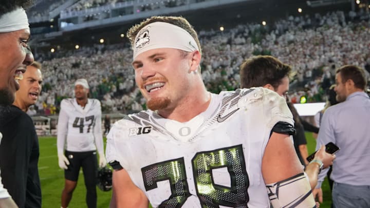 Oregon Ducks linebacker Bryce Boettcher NFL Draft Senior Bowl MLB 