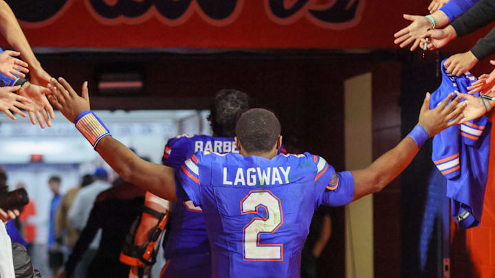 Quarterback DJ Lagway announced his intentions to transfer from the Florida Gators on Dec. 15. Quarterback DJ Lagway announced his intentions to transfer from the Florida Gators on Dec. 15.