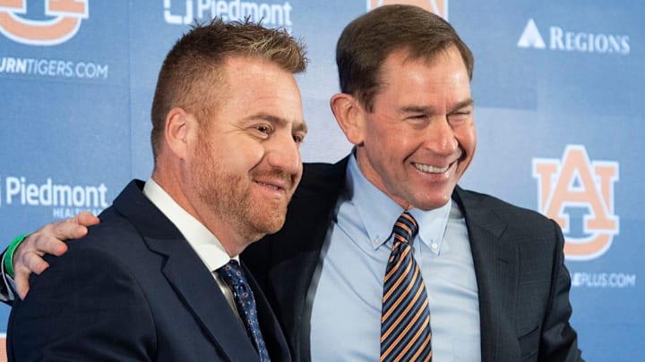 John Cohen talked about Alex Golesh coaching the Auburn Tigers against the Notre Dame Fighting Irish in 2028