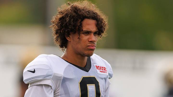 New Orleans Saints WR Jordyn Tyson (0)