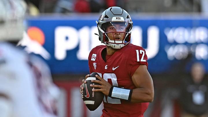 Washington State Cougars quarterback Caden Pinnick (12). Washington State Cougars quarterback Caden Pinnick (12).