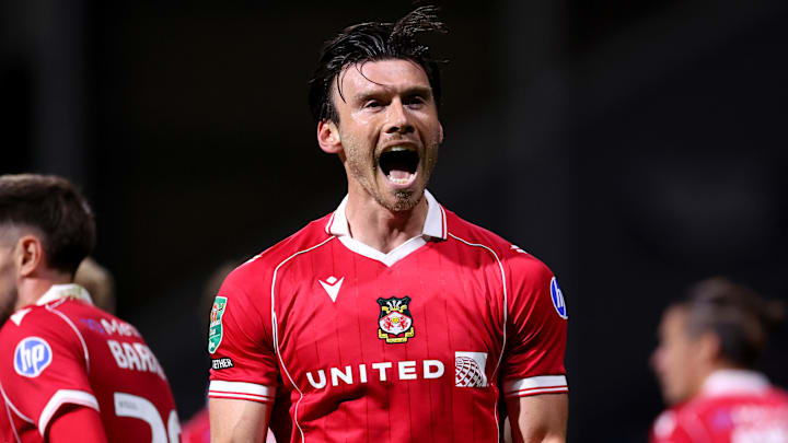 Kieffer Moore scored for Wrexham on Tuesday night.