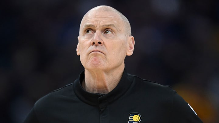 Indiana Pacers head coach Rick Carlisle during a game against the Golden State Warriors. Indiana Pacers head coach Rick Carlisle during a game against the Golden State Warriors.