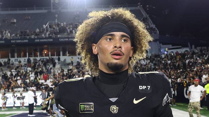 Sep 3, 2026; Atlanta, Georgia, USA; Colorado Buffaloes quarterback Julian Lewis (10) walks off the field after defeating the Georgia Tech Yellow Jackets at Bobby Dodd Stadium at Hyundai Field. Sep 3, 2026; Atlanta, Georgia, USA; Colorado Buffaloes quarterback Julian Lewis (10) walks off the field after defeating the Georgia Tech Yellow Jackets at Bobby Dodd Stadium at Hyundai Field.