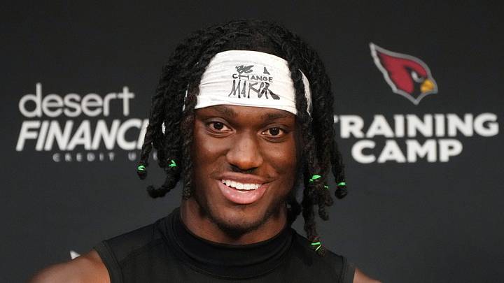 Arizona Cardinals receiver Marvin Harrison Jr. (18). Arizona Cardinals receiver Marvin Harrison Jr. (18).