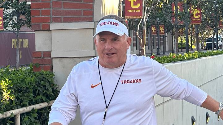 USC Trojans defensive coordinator Gary Patterson USC Trojans defensive coordinator Gary Patterson