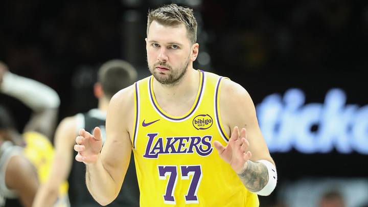 Los Angeles Lakers guard Luka Doncic Los Angeles Lakers guard Luka Doncic