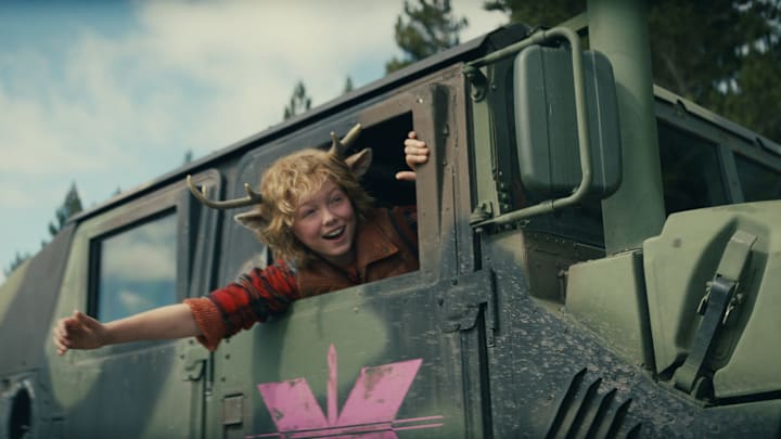 Sweet Tooth. Christian Convery as Gus in episode 301 of Sweet Tooth. Cr. Courtesy of Netflix © 2024