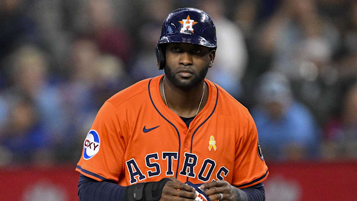 Astros designated hitter Yordan Alvarez is set to miss more time with an ankle sprain.