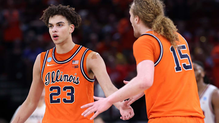 Illinois Fighting Illini guard Keaton Wagler (23) Illinois Fighting Illini guard Keaton Wagler (23)