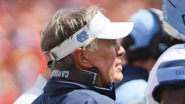 University of North Carolina Head Coach Bill Belichick during the second quarter at Memorial Stadium in Clemson, S.C. Saturday, September 19, 2026. University of North Carolina Head Coach Bill Belichick during the second quarter at Memorial Stadium in Clemson, S.C. Saturday, September 19, 2026.
