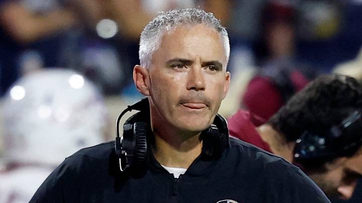 Sep 26, 2025; Charlottesville, Virginia, USA; Florida State Seminoles head coach Mike Norvell looks on during a stoppage in play against the Virginia Cavaliers at Scott Stadium. Mandatory Credit: Geoff Burke-Imagn Images Sep 26, 2025; Charlottesville, Virginia, USA; Florida State Seminoles head coach Mike Norvell looks on during a stoppage in play against the Virginia Cavaliers at Scott Stadium. Mandatory Credit: Geoff Burke-Imagn Images