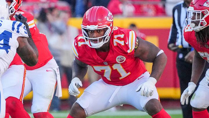 Kansas City Chiefs offensive tackle Josh Simmons Kansas City Chiefs offensive tackle Josh Simmons