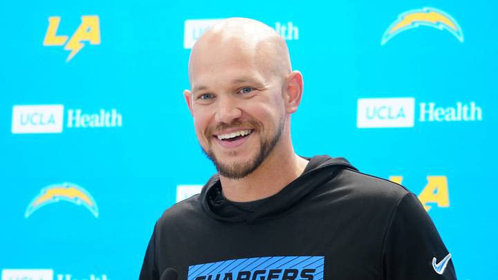 Jun 17, 2026; El Segundo, CA, USA; Los Angeles Chargers defensive coordinator Chris O'Leary at press conference during minicamp at The Bolt. Mandatory Credit: Kirby Lee-Imagn Images Jun 17, 2026; El Segundo, CA, USA; Los Angeles Chargers defensive coordinator Chris O'Leary at press conference during minicamp at The Bolt. Mandatory Credit: Kirby Lee-Imagn Images