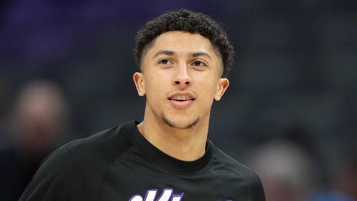 Apr 5, 2026; Sacramento, California, USA; Sacramento Kings guard Nique Clifford (5) before the game against the LA Clippers at Golden 1 Center. Mandatory Credit: Darren Yamashita-Imagn Images