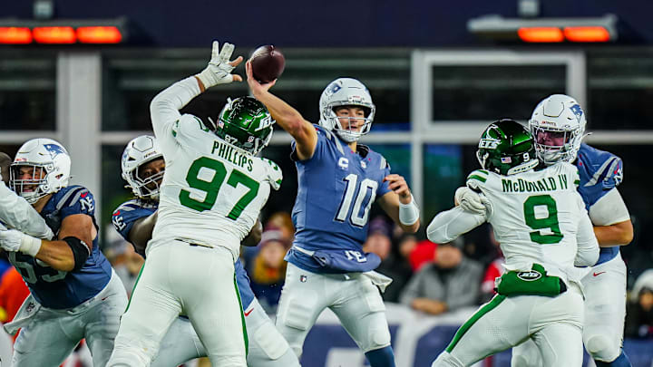 New England Patriots quarterback Drake Maye New England Patriots quarterback Drake Maye