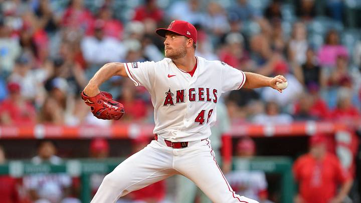 Aug 28, 2026; Anaheim, California, USA; Los Angeles Angels pitcher Reid Detmers (48) throws against the Philadelphia Phillies during the first inning at Angel Stadium. Mandatory Credit: Gary A. Vasquez-Imagn Images Aug 28, 2026; Anaheim, California, USA; Los Angeles Angels pitcher Reid Detmers (48) throws against the Philadelphia Phillies during the first inning at Angel Stadium. Mandatory Credit: Gary A. Vasquez-Imagn Images