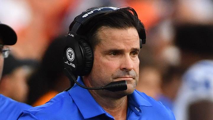 Sep 12, 2026; Champaign, Illinois, USA; Duke Blue Devils head coach Manny Diaz watches from the sidelines during the second half against the Illinois Fighting Illini at Gies Memorial Stadium. Mandatory Credit: Ron Johnson-Imagn Images Sep 12, 2026; Champaign, Illinois, USA; Duke Blue Devils head coach Manny Diaz watches from the sidelines during the second half against the Illinois Fighting Illini at Gies Memorial Stadium. Mandatory Credit: Ron Johnson-Imagn Images