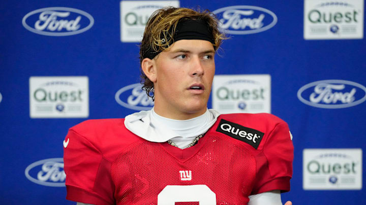 New York Giants quarterback Jaxson Dart  