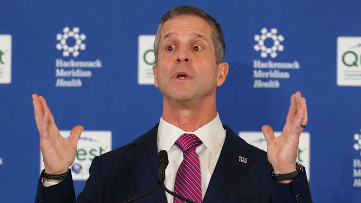 New York Giants - head coach John Harbaugh New York Giants - head coach John Harbaugh