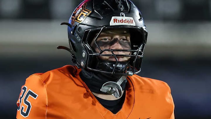 Platte County's Jack Utz, a senior, Kansas commit and key piece to the 2024 state championship run, is one of the top high school tight ends in Missouri and a player you should know about entering the 2025 season.